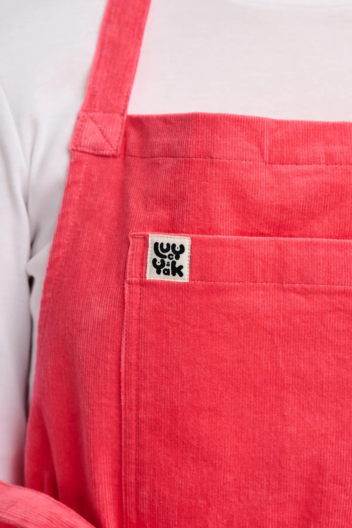 Fashion Ada - Corduroy Apron in Bubblegum Pink All Accessories|All Workwear