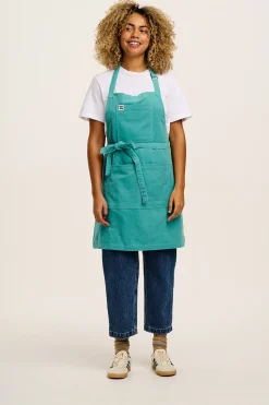 Best Ada - Corduroy Apron in Jade Green All Accessories|All Workwear