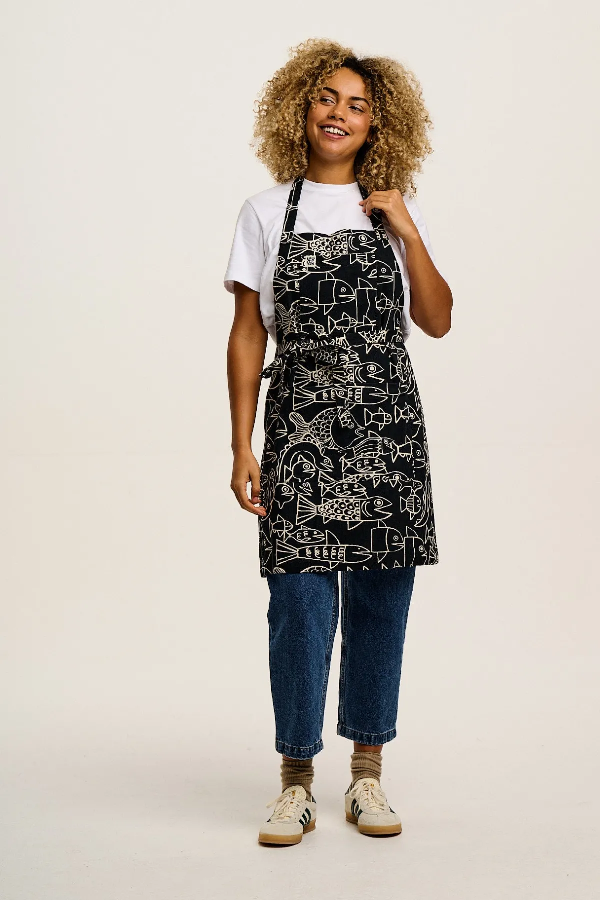 Clearance Ada - Cotton Apron in Artist Print by Marcello All Accessories|All Workwear