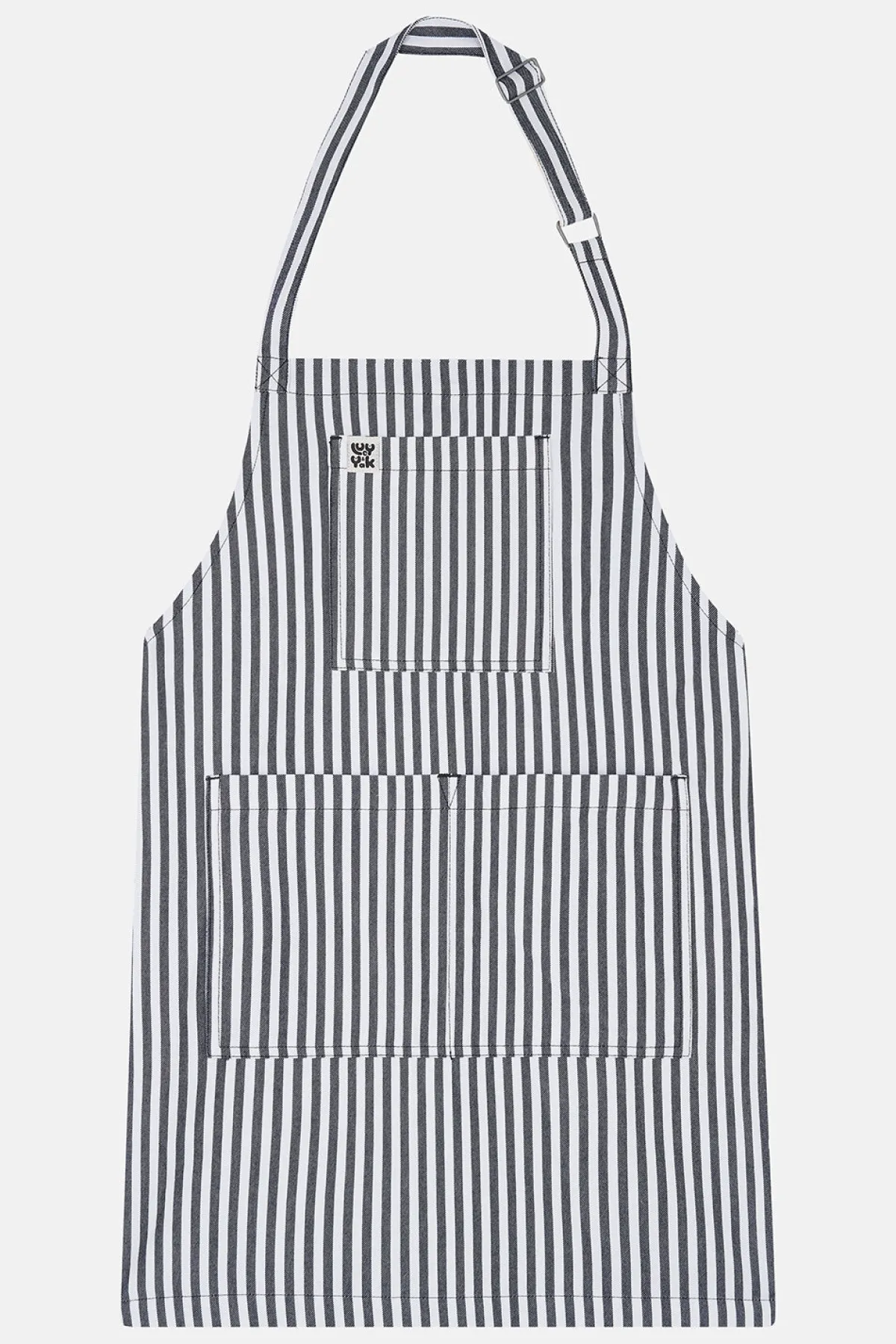 Discount Ada - Cotton Apron in Black & White Stripes All Accessories|All Workwear