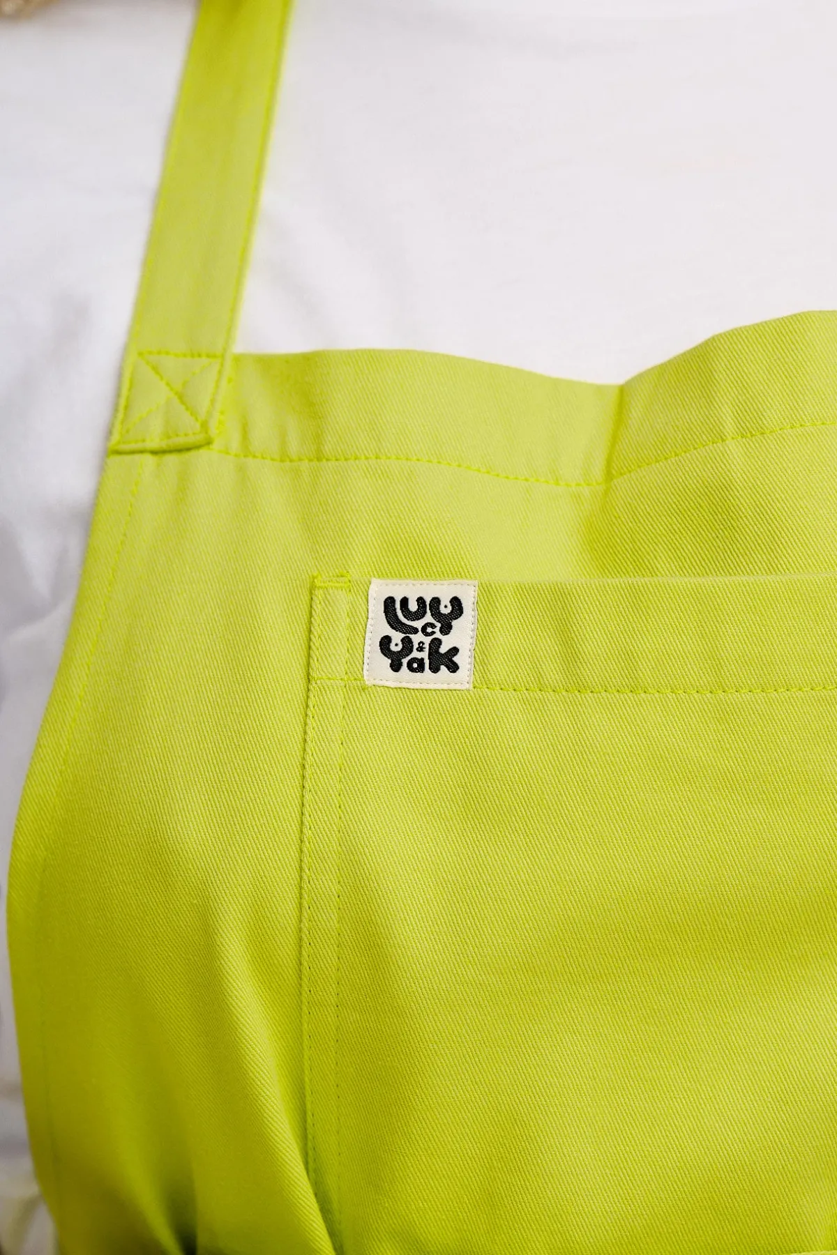 Online Ada - Cotton Apron in Lime All Accessories|All Workwear