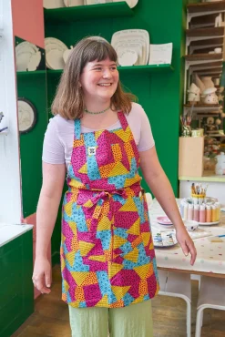Best Ada - Cotton Apron in Memphis Print All Accessories|Aprons