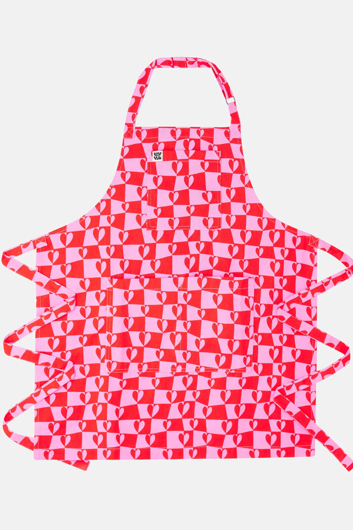 Sale Ada - Cotton Apron in Pink Amore Print All Accessories|All Workwear