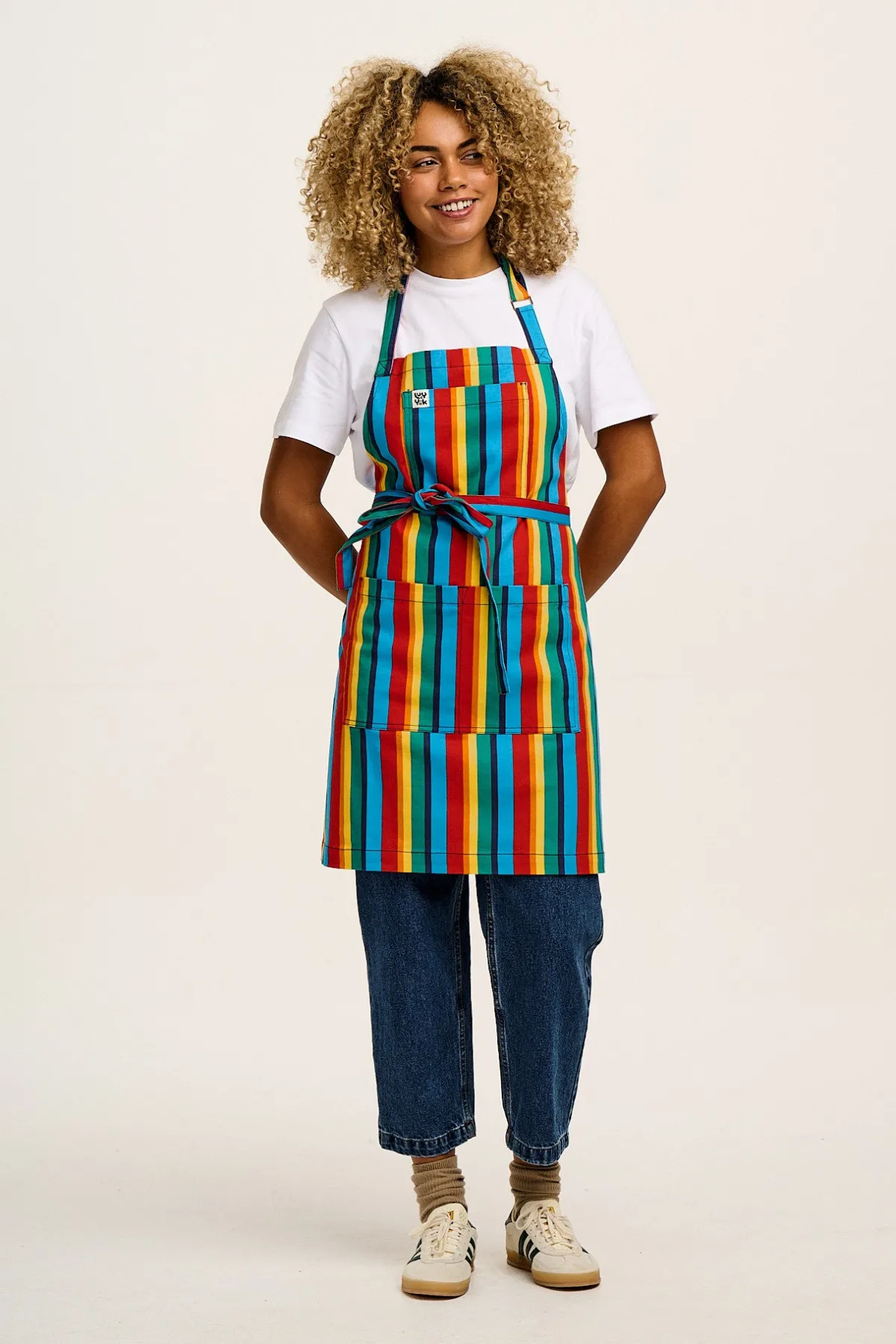 Best Ada - Cotton Apron in Rainbow Print All Accessories|All Workwear