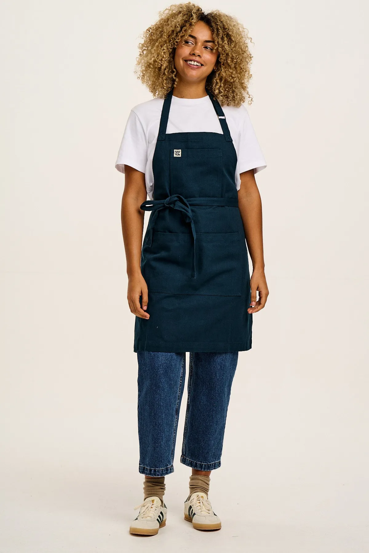 Clearance Ada - Cotton Apron in Vintage Navy All Accessories|All Workwear