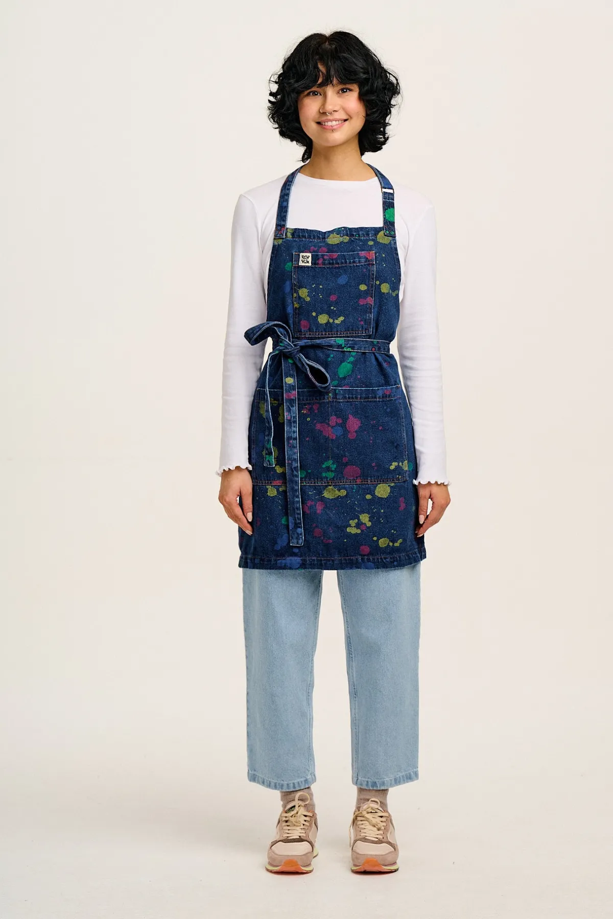 Discount Ada - Denim Apron in Art Attack Print All Accessories|All Workwear