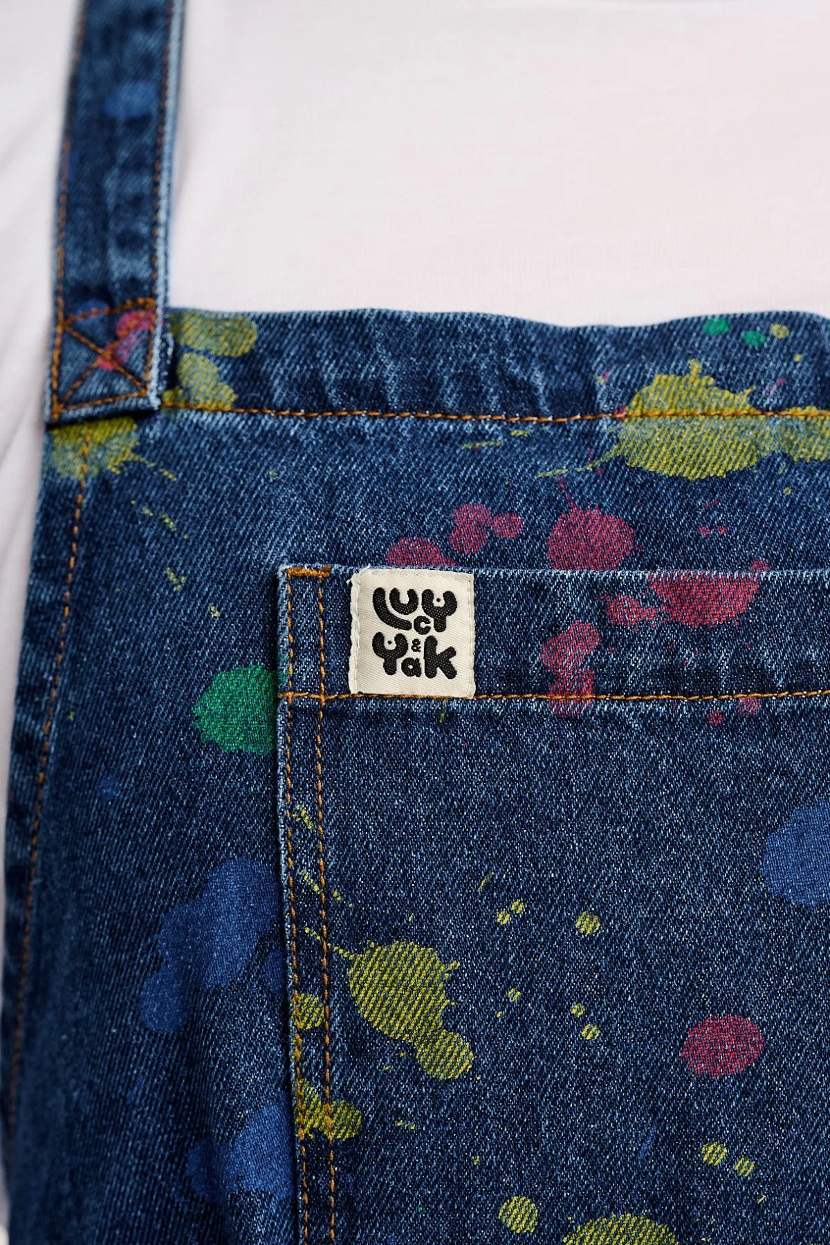 Discount Ada - Denim Apron in Art Attack Print All Accessories|All Workwear