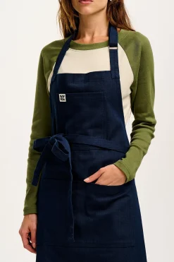 Outlet Ada - Heavyweight Cotton Apron in Navy All Workwear|Aprons