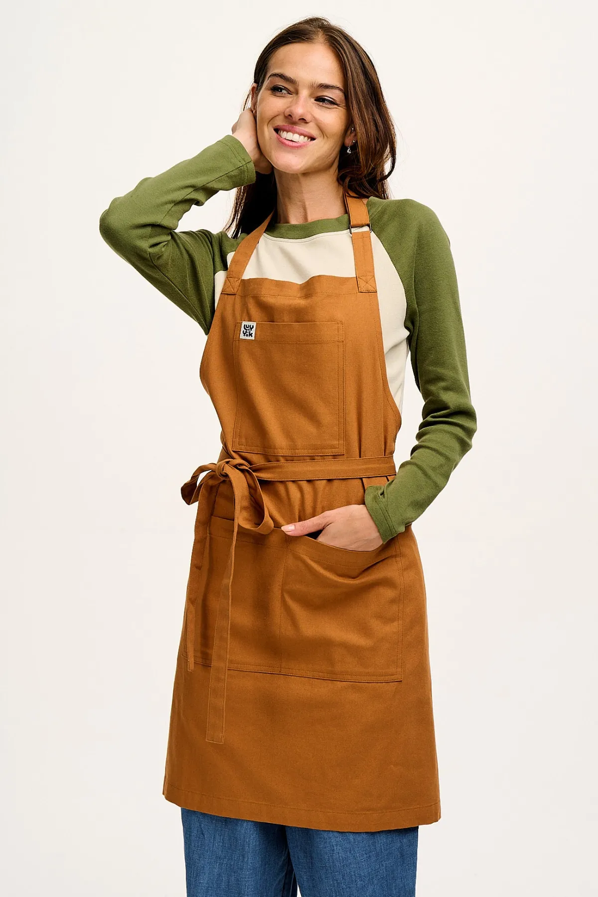 Discount Ada - Midweight Cotton Apron in Tan All Workwear|Aprons