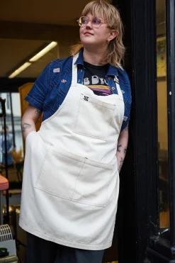 Outlet Ada - Twill Apron in Ecru All Accessories|All Workwear