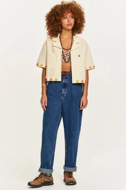 Fashion Addison - Tapered Denim Jeans in Mid Wash Blue Petite Range|All Bottoms