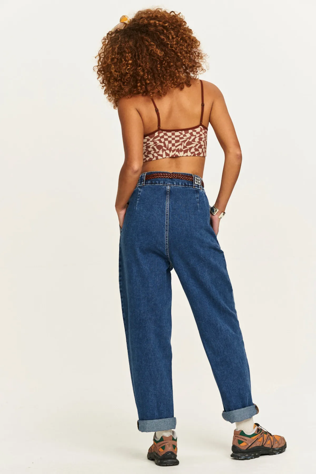 Fashion Addison - Tapered Denim Jeans in Mid Wash Blue Petite Range|All Bottoms