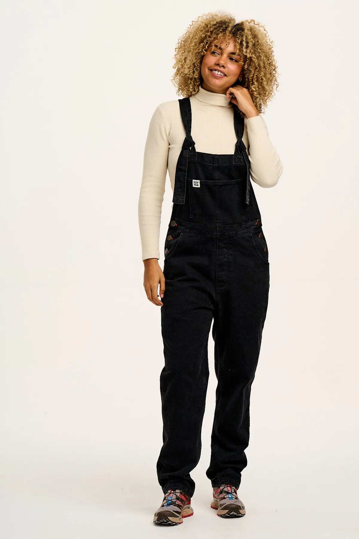 Fashion Aiden - Roll Neck Knitted Cotton Top in Pearl All Tops & Tees|Knitwear