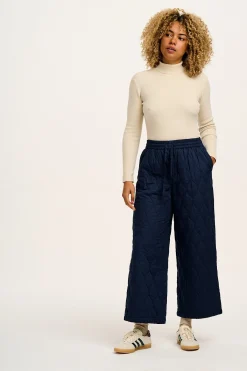 Fashion Aiden - Roll Neck Knitted Cotton Top in Pearl All Tops & Tees|Knitwear