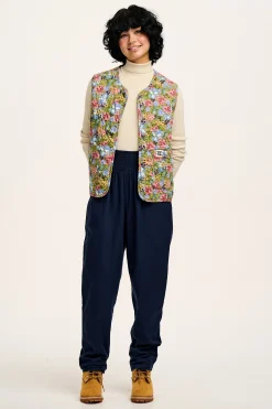 Online Alexa - Cotton Trousers in Varsity Blue All Bottoms|Trousers