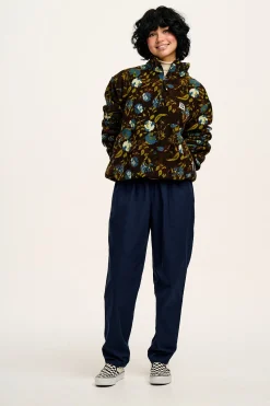 Online Alexa - Cotton Trousers in Varsity Blue All Bottoms|Trousers