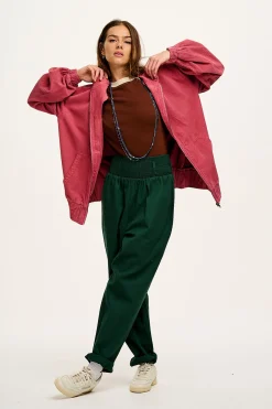 New Alexa - Cotton Trousers in Posy Green All Bottoms