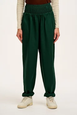 New Alexa - Cotton Trousers in Posy Green All Bottoms