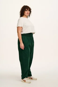 New Alexa - Cotton Trousers in Posy Green All Bottoms