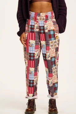 Fashion Alexa - Cotton Trousers in Donita Patchwork All Bottoms|Trousers