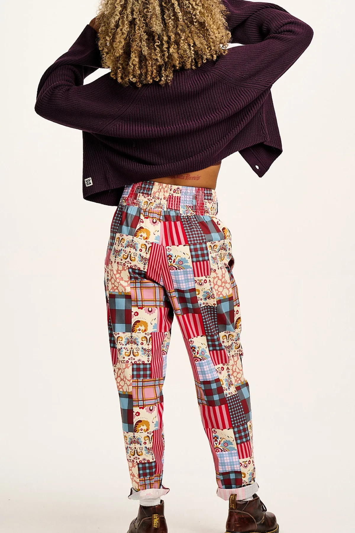Fashion Alexa - Cotton Trousers in Donita Patchwork All Bottoms|Trousers