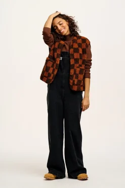 Fashion Ali - Slouchy Denim Dungarees in Washed Black All Dungarees|Ali - Slouchy