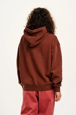 Sale Bailey - Hoodie in Brown with Find Balance Print All Outerwear & Knitwear|Sweaters & Hoodies