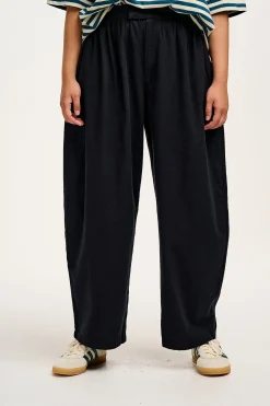 Discount Beau - Balloon Brushed Cotton Trousers in Black All Bottoms|Trousers