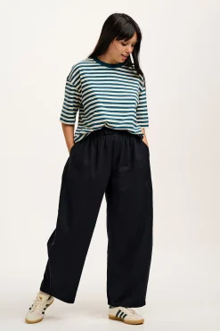 Discount Beau - Balloon Brushed Cotton Trousers in Black All Bottoms|Trousers