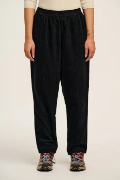 Fashion Billie - Corduroy Trousers in Black All Bottoms|Tall Range