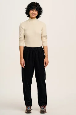 Fashion Billie - Corduroy Trousers in Black All Bottoms|Tall Range