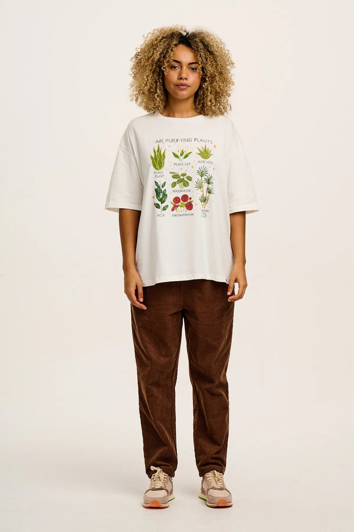 Sale Billie - Corduroy Trousers in Oak Brown All Bottoms