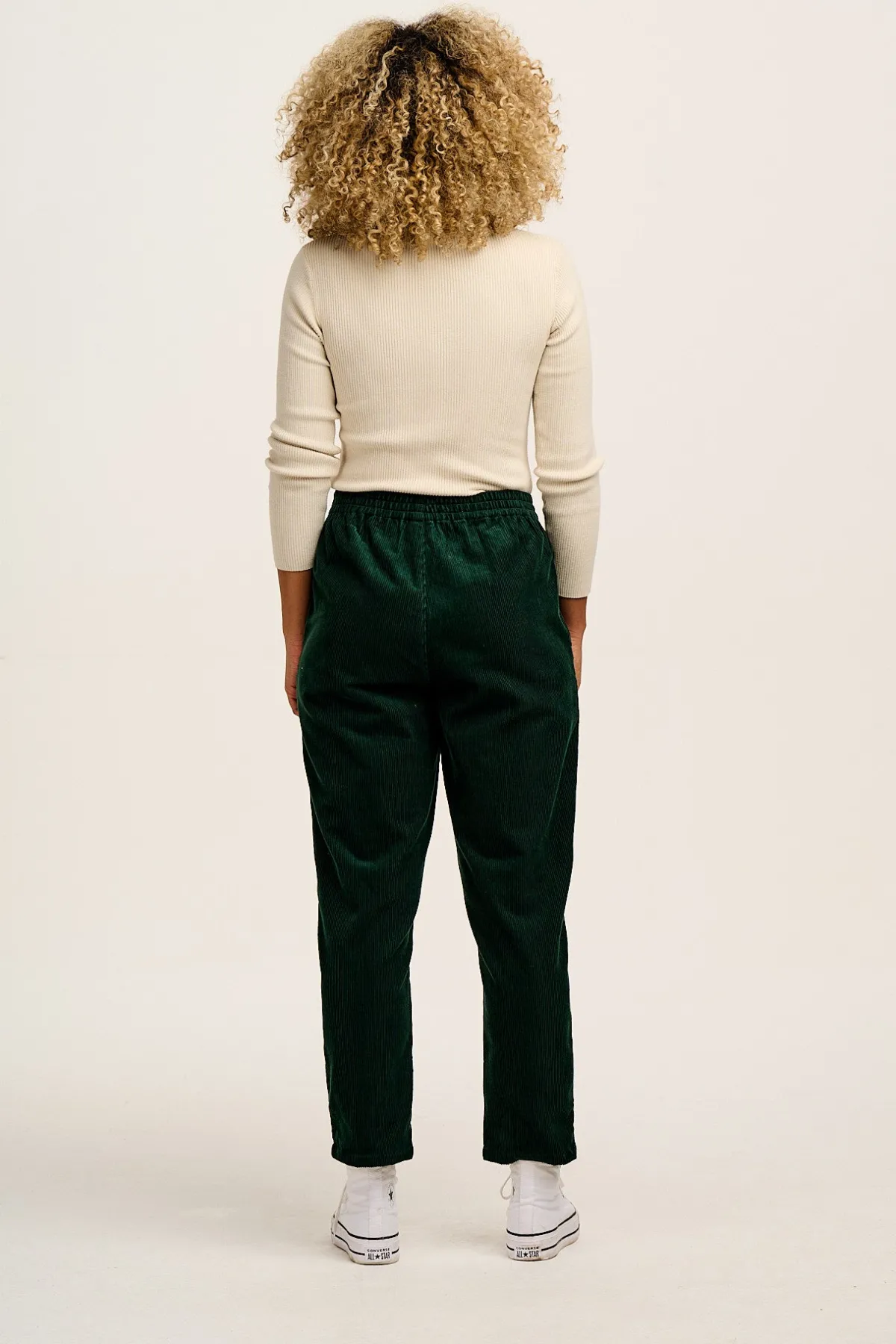 Online Billie - Corduroy Trousers in Posy Green All Bottoms|Tall Range