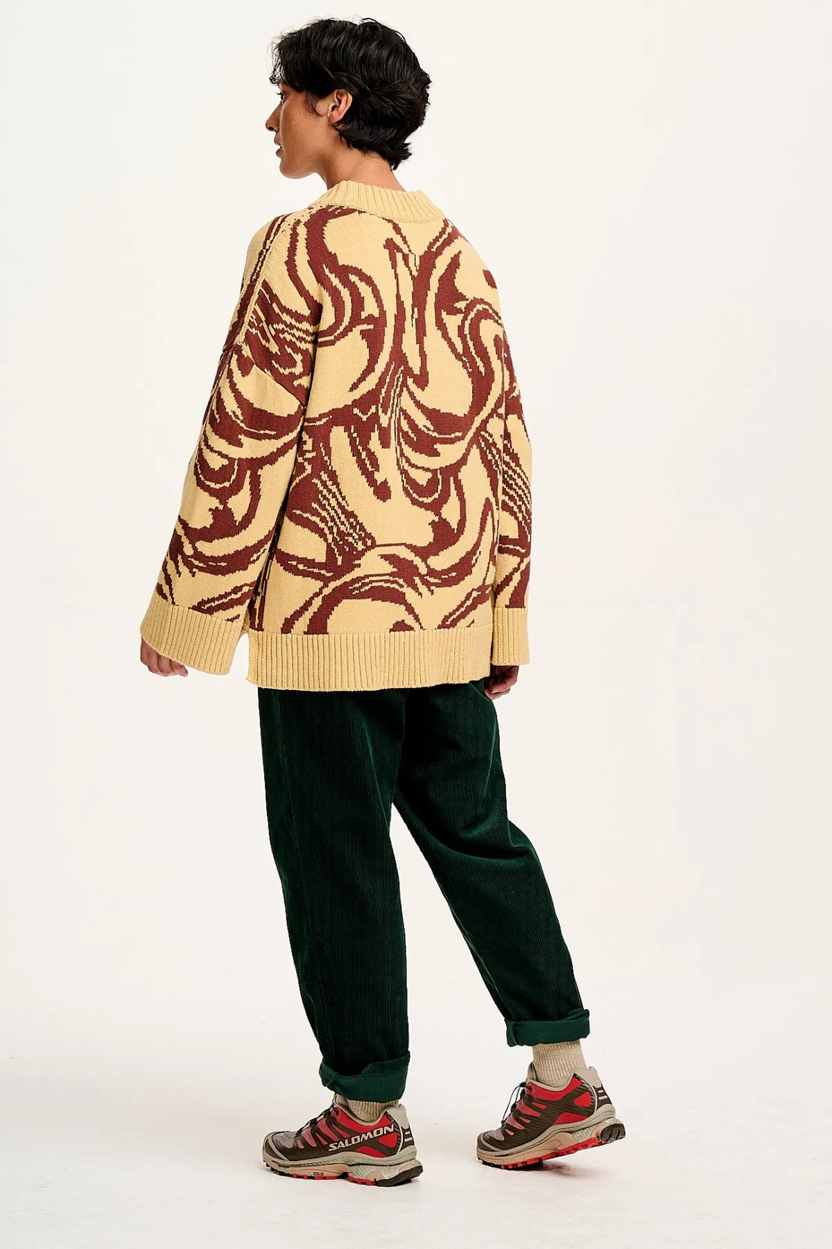 Online Billie - Corduroy Trousers in Posy Green All Bottoms|Tall Range
