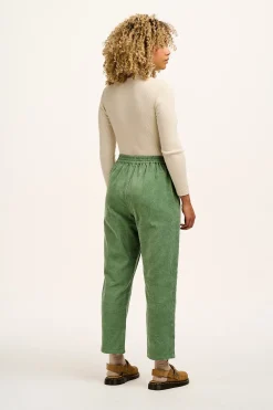 New Billie - Corduroy Trousers in Green Bay All Bottoms|Trousers