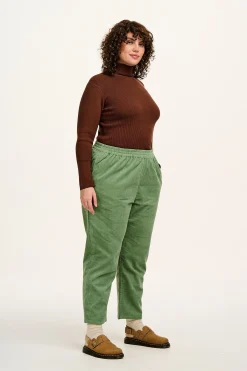 New Billie - Corduroy Trousers in Green Bay All Bottoms|Trousers