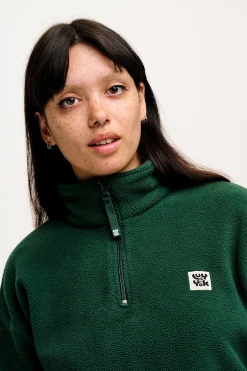 Discount Blake - Cropped Polar Fleece in Posy Green All Outerwear & Knitwear|Fleeces