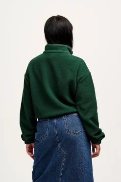 Discount Blake - Cropped Polar Fleece in Posy Green All Outerwear & Knitwear|Fleeces