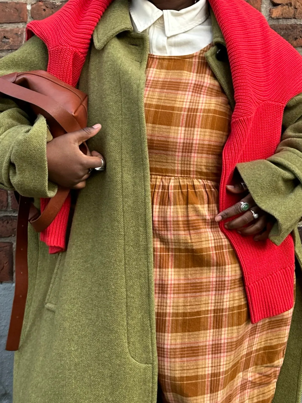 Best Bowie - Sleeveless Brushed Cotton Jumpsuit in Brown Oakley Tartan All Jumpsuits