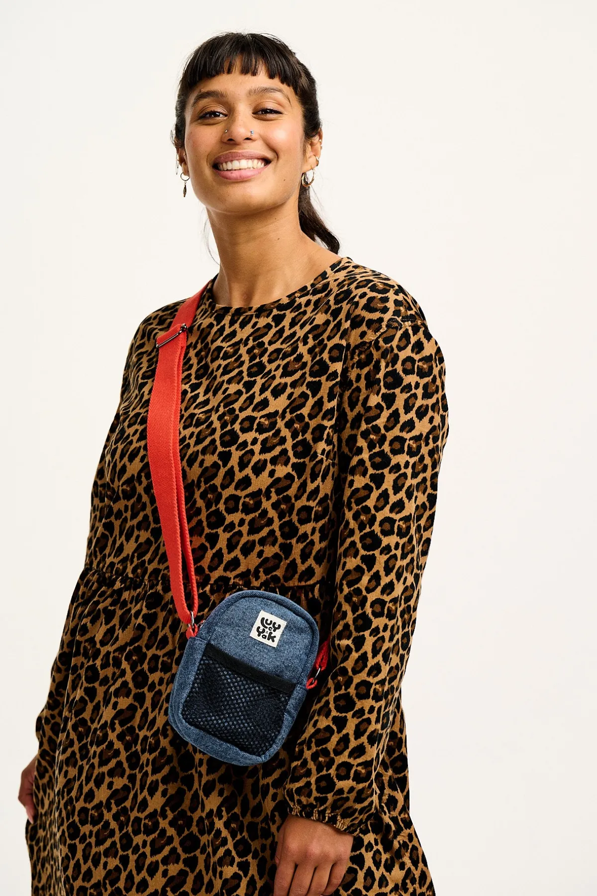 Sale Brady - Crossbody Denim Bag in Mid Wash Blue All Accessories|Bags & Purses