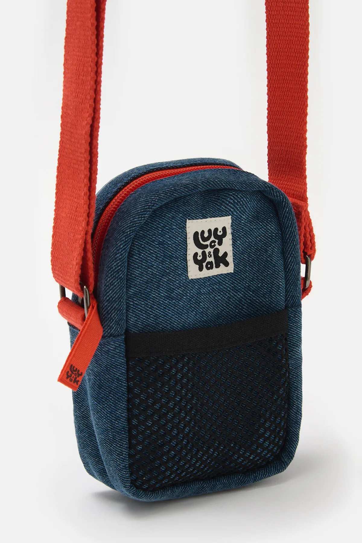 Sale Brady - Crossbody Denim Bag in Mid Wash Blue All Accessories|Bags & Purses