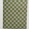 Sale Braor - Polar Fleece Blanket in Green Checkerboard Print All Accessories|All Workwear