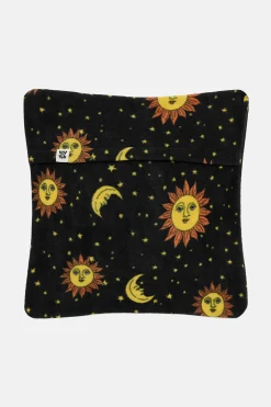 Online Bruna - Polar Fleece Cushion Cover in Black Orion Print All Accessories|Homeware