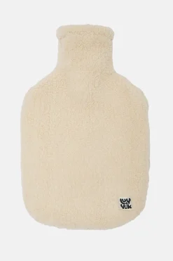 Discount Caleb - Borg Fleece Hot Water Bottle Cover in Frappe Cream All Accessories|All Workwear