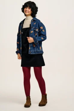 New Callaway - Denim Jacket with Rose Embroidery All Outerwear & Knitwear|Jackets