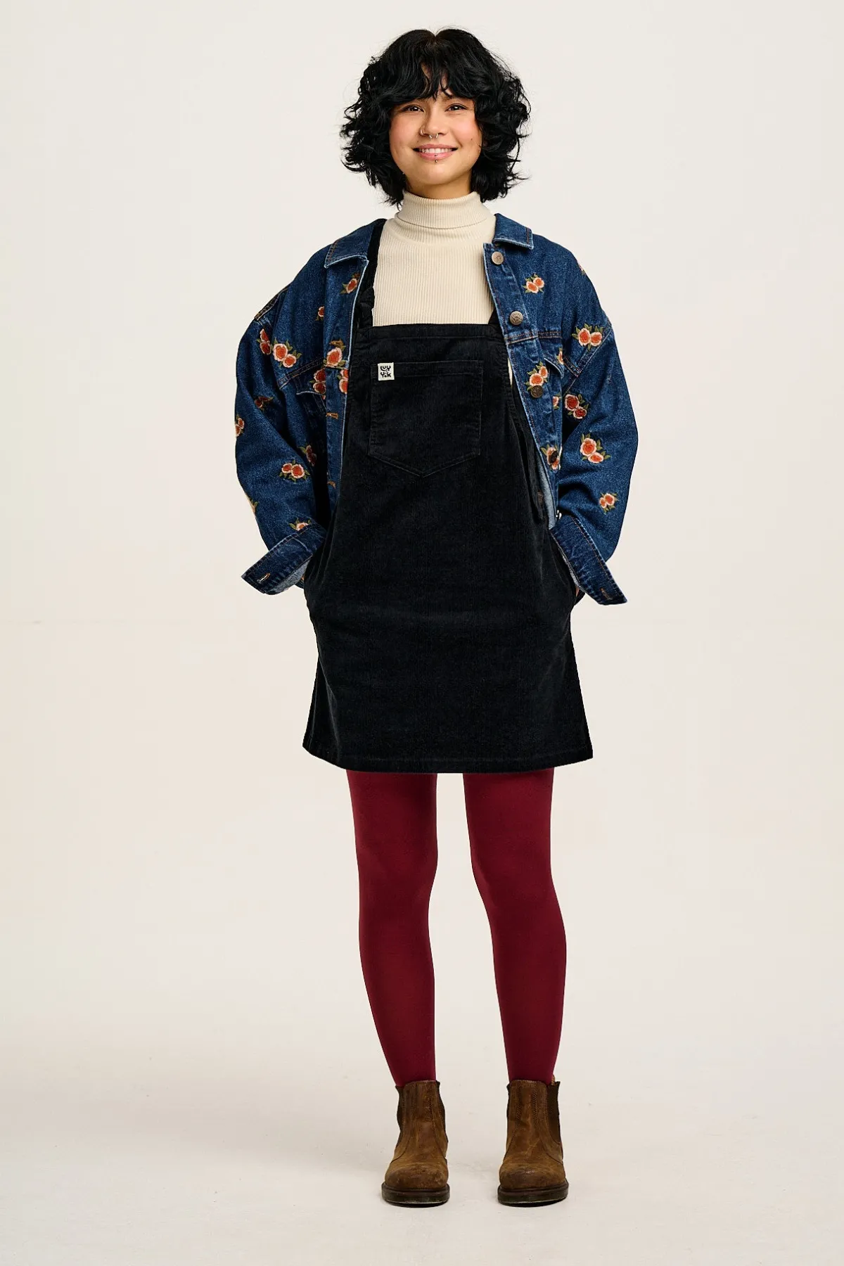 New Callaway - Denim Jacket with Rose Embroidery All Outerwear & Knitwear|Jackets