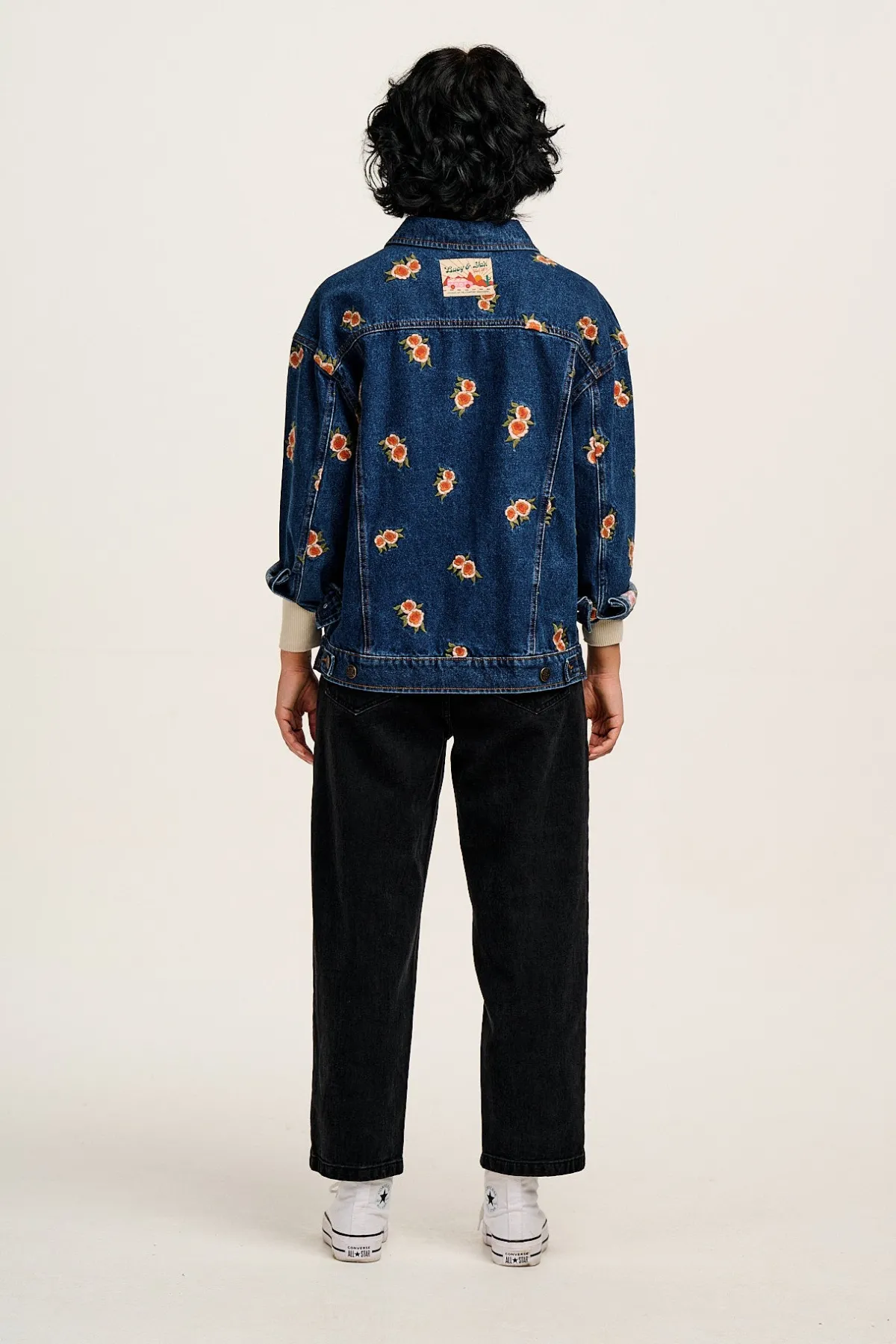 New Callaway - Denim Jacket with Rose Embroidery All Outerwear & Knitwear|Jackets