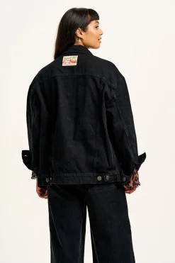 Online Callaway - Trucker Cotton Jacket in Washed Black Denim All Outerwear & Knitwear|Jackets