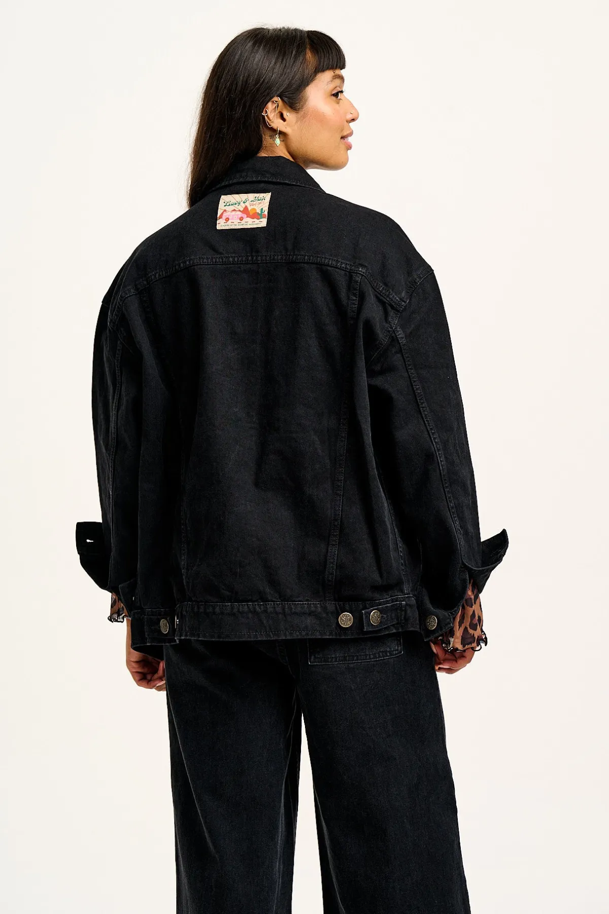 Online Callaway - Trucker Cotton Jacket in Washed Black Denim All Outerwear & Knitwear|Jackets