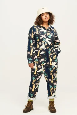 Fashion Carmen - Corduroy Jumpsuit in Skylar Print All Jumpsuits
